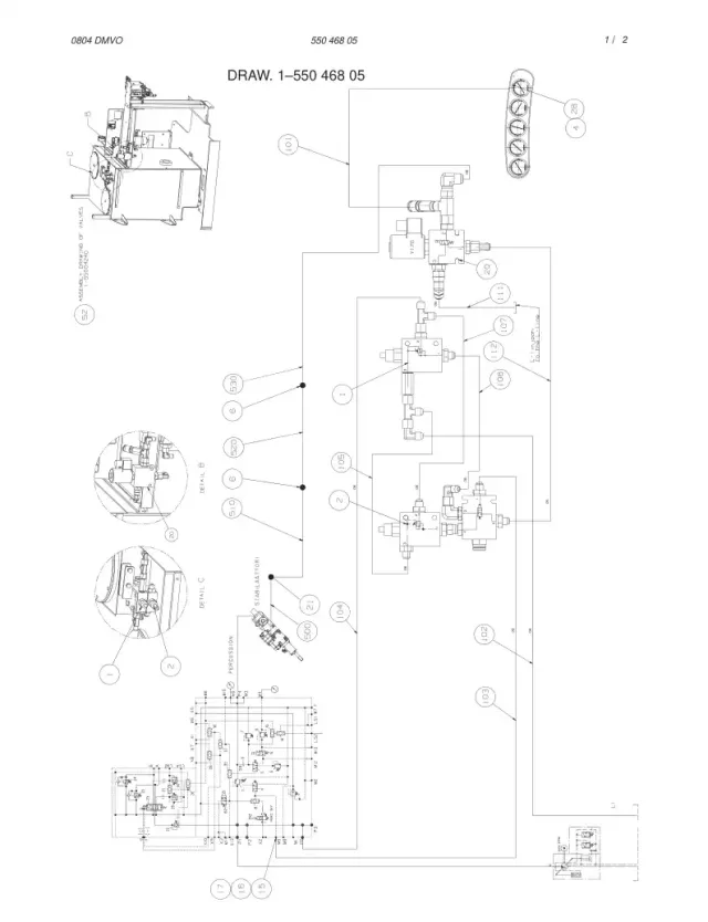 HDRAULIC OPERATING DIAGRAM, S