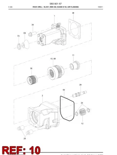 Sandvik ROTATION BURÇ, Yeraltı — teknik çizim