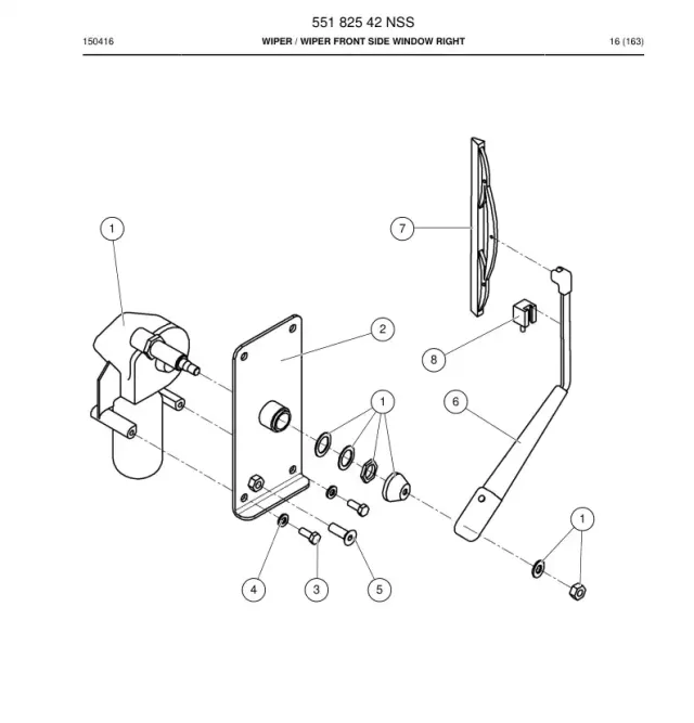 WIPER ARM RIGHT