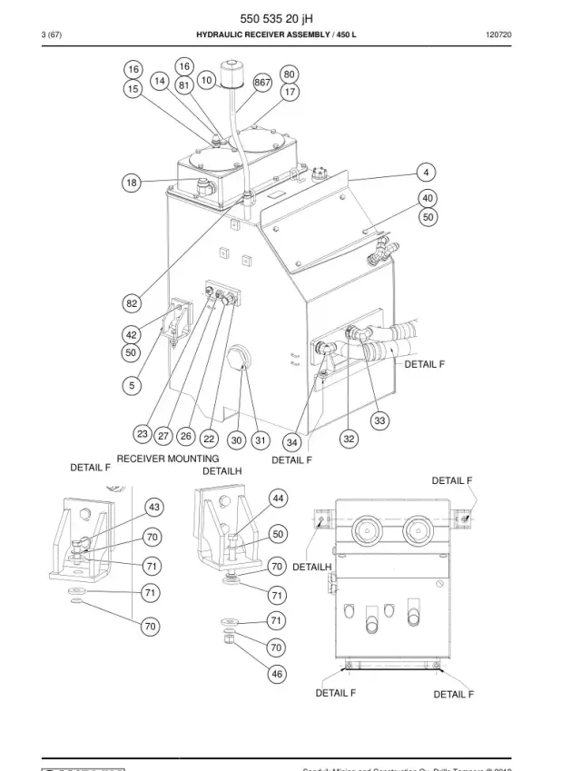 HYDRAULIC RECEIVER GRUBU