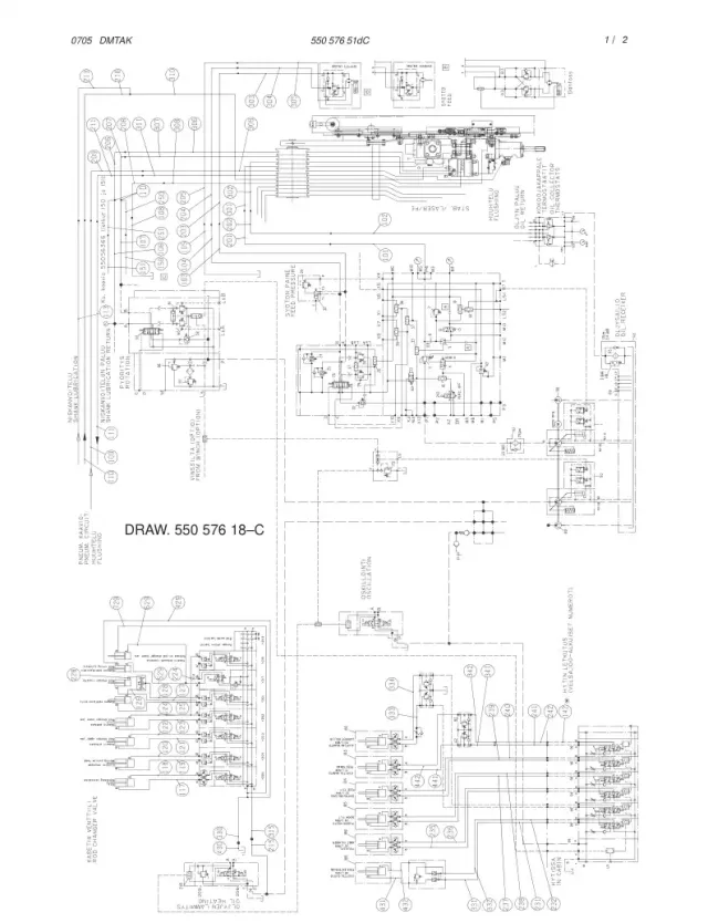 HDRAULIC DIAGRAM, BOOM (1-550