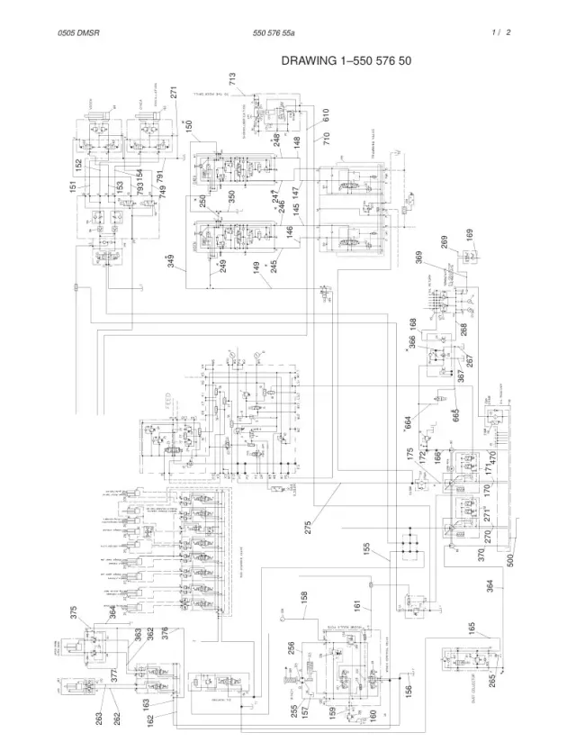 HDRAULIC DIAGRAM,CARRIER (1-5)