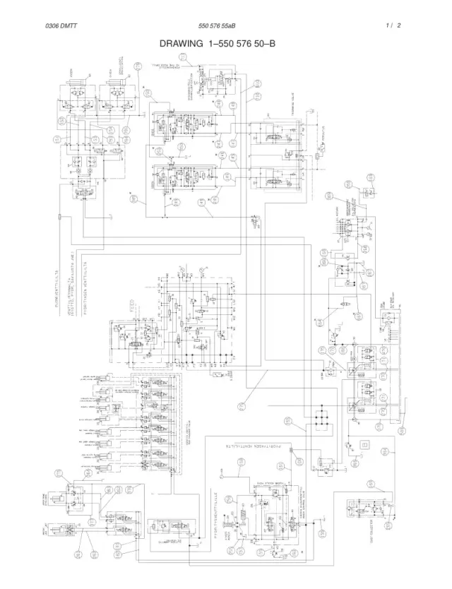 HDRAULIC DIAGRAM, CARRIER (1-RAULIC DIAGRAM, CARRIER)