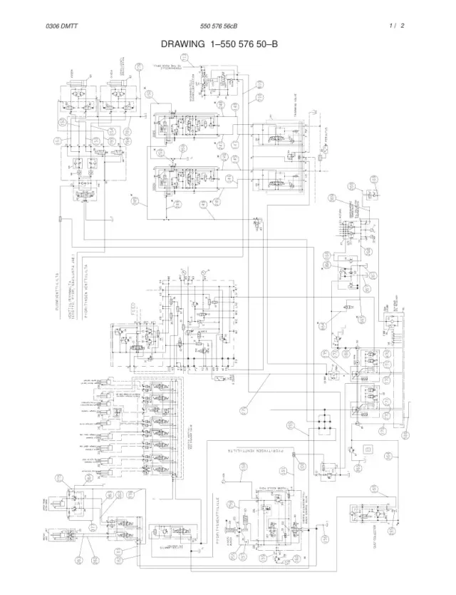 HDRAULIC DIAGRAM, CARRIER (1-RAULIC DIAGRAM, CARRIER)