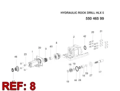 Sandvik ROTATION BURÇ, Yeraltı — teknik çizim