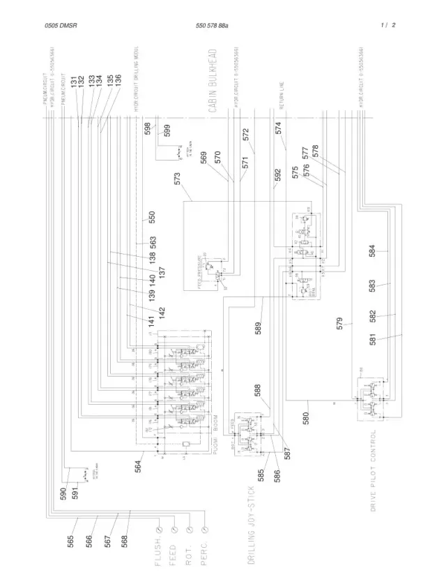 HYDRAULIC DIAGRAM, CABIN