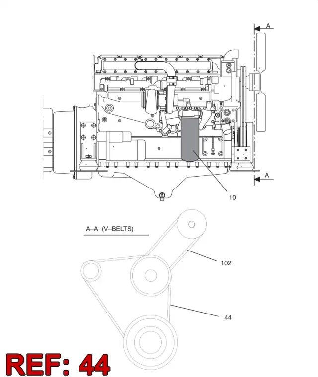 V-BELT SET (2PCS)