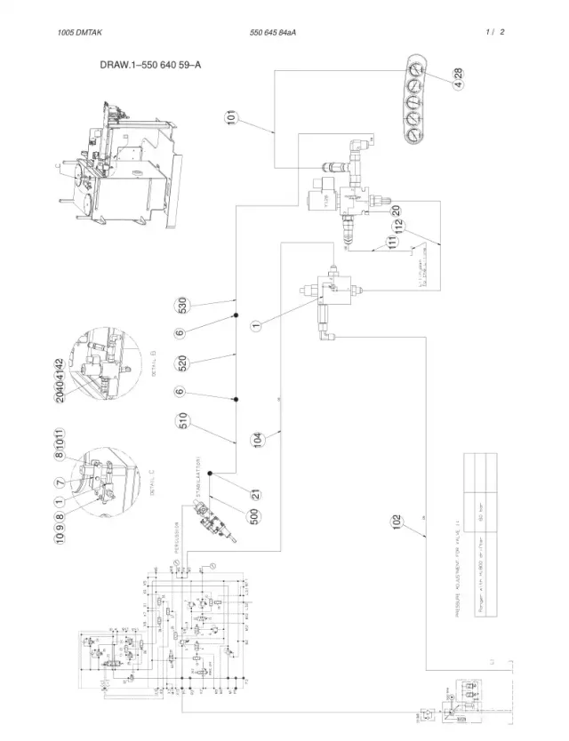 HDRAULIC OPERATING DIAGRAM
