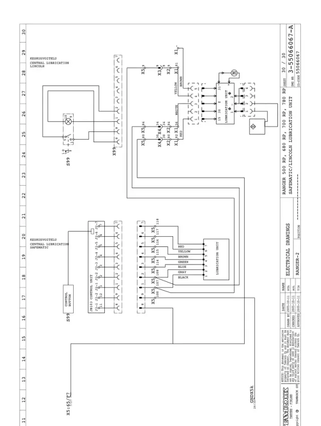 DIAGRAM+PARTIES DE CIRCUIT ÉLECTRIQUE