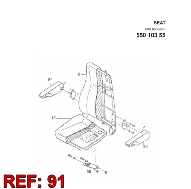 ARMREST R.H.