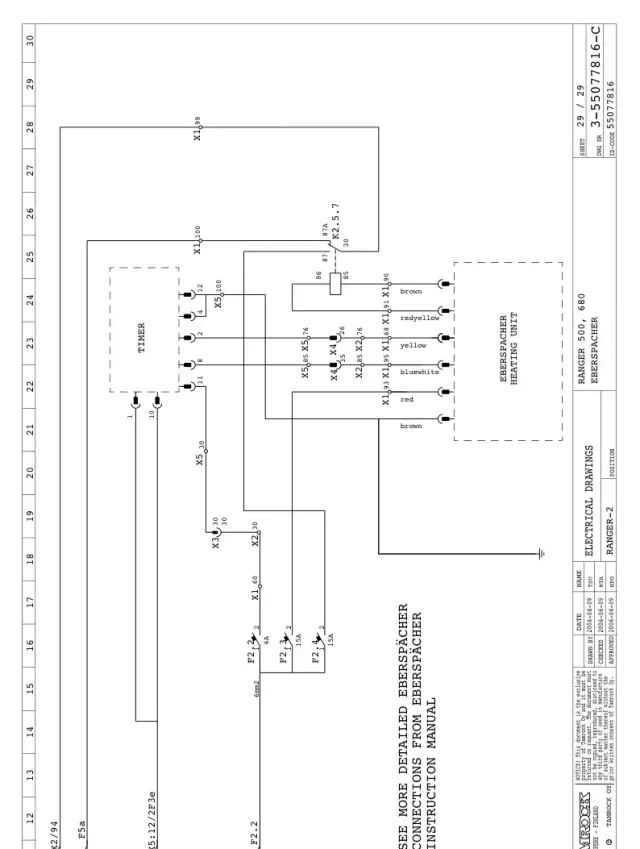 ELECTRIC CIRCUIT DIAGRAM+PARTS