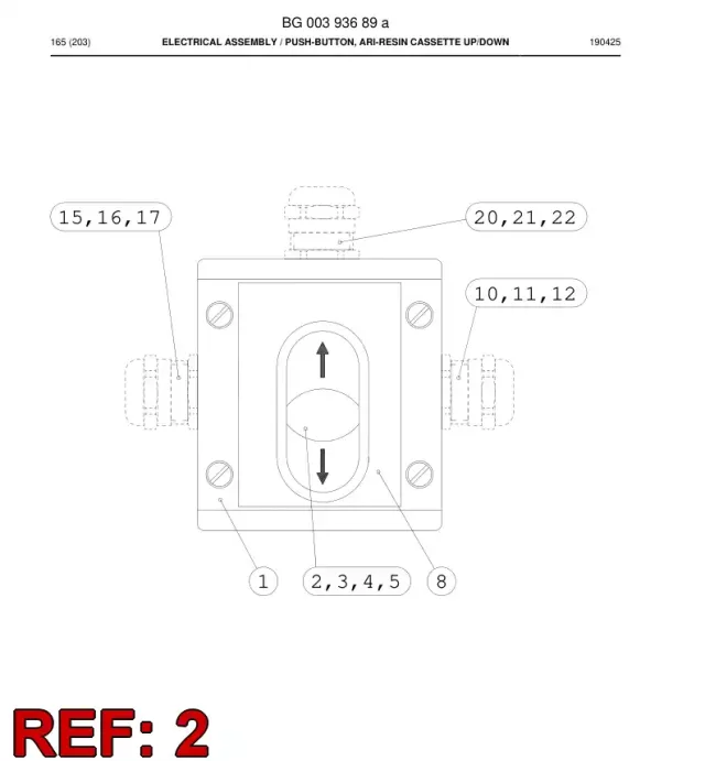 DOUBLE-HEADED PUSH BUTTON