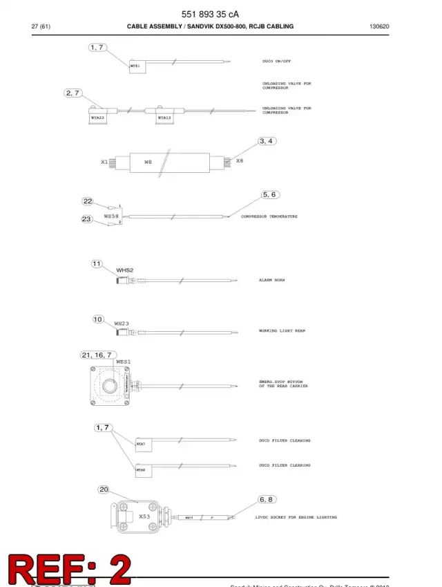 KABLO, CONECTOR MACHO PRECABLEADO