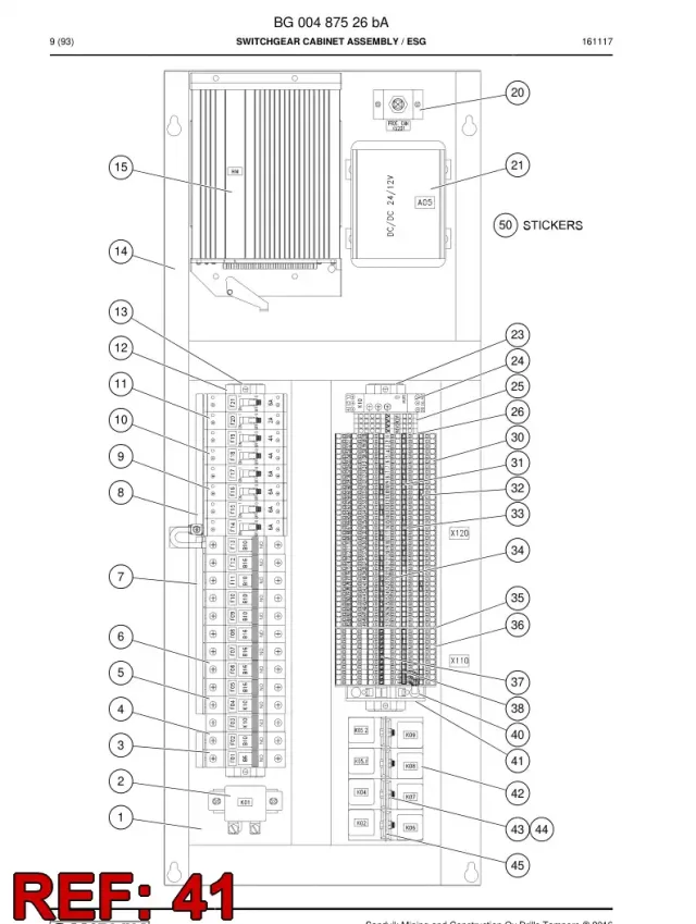 TERMINAL BLOCK, END PLATE