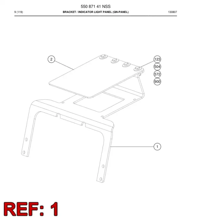 PLATE, MOUNTING