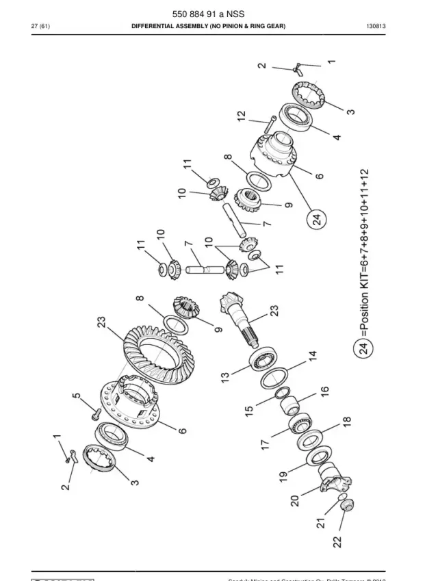 DIFFERENTIAL GRUBU (NO PINION & HALKA DİŞLİ)