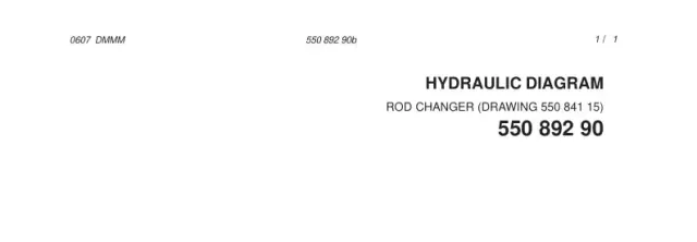 HYDRAULIK (HOSENLISTE), ROD CH