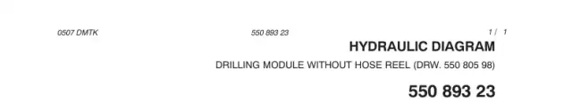 SCHLAUCH LIST, DRILLING MODULE