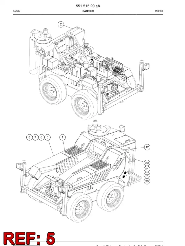 HDRAULIC OPERATING DIAGRAM