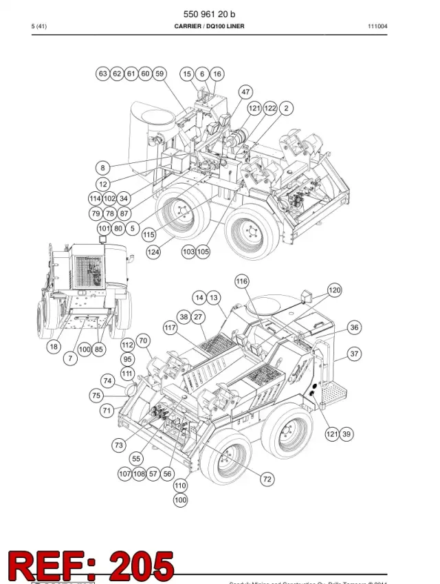 HDRAULIC OPERATING DIAGRAM