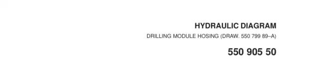 HORTUM LIST, DRILLING MODULE (3-