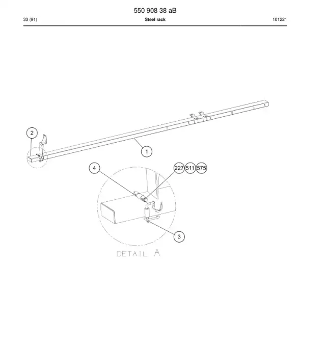 RACK, DRILL STEEL