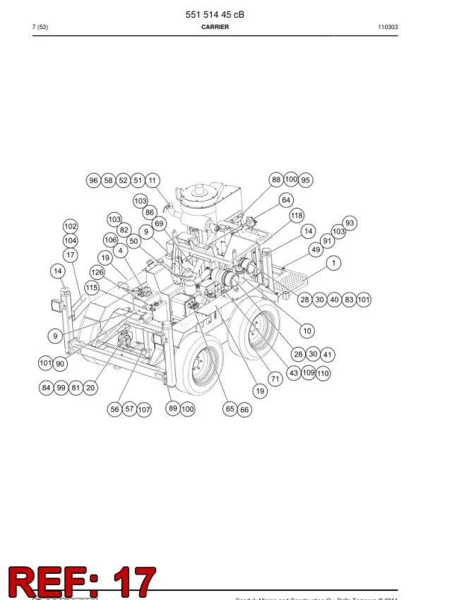 RACK, DRILL STEEL