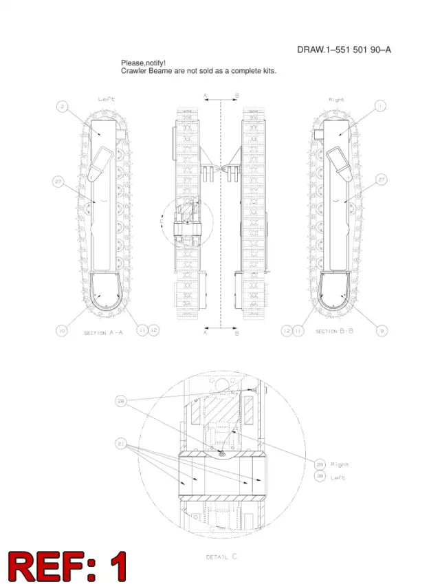 CRAWLER BEAM