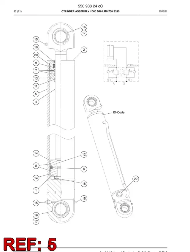 CYLINDER TUBE ASSEMBLY
