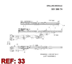 Sandvik SUPPORT DE FLEXIBLE — schéma technique