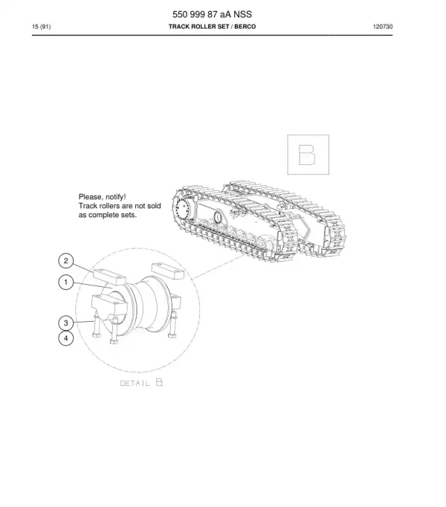 ROLLER SET, TRACK