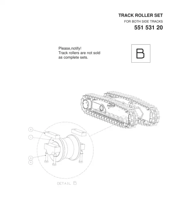 TRACK ROLLER SET
