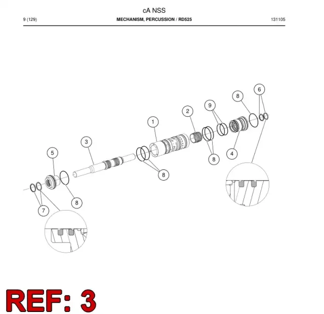 ROCK DRILL PISTÓN