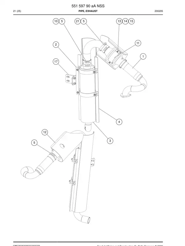 PIPE, EXHAUST