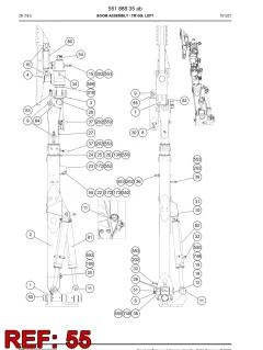 Sandvik LINEAR SENSOR, Yeraltı — teknik çizim