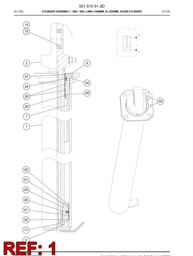 ASSEMBLY, CYLINDER TUBE