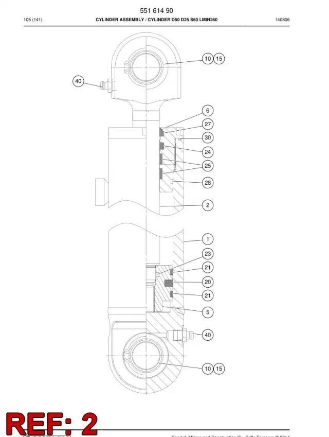 ENSEMBLE DE TIGE DE PISTON