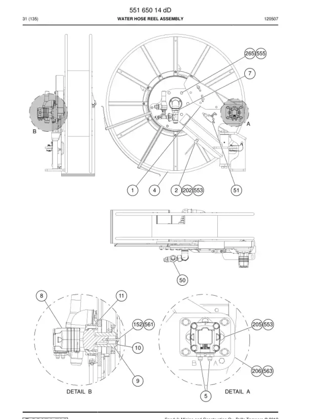 REEL, WATER HORTUM