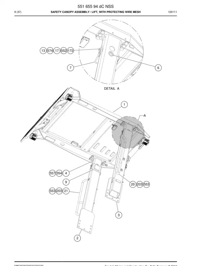 SAFETY CANOPY ASSEMBLY
