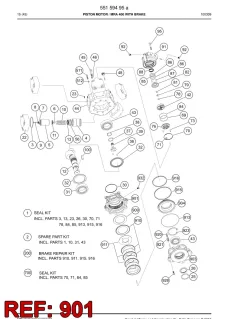 Sandvik BRAKE HOUSING, Yerüstü — teknik çizim