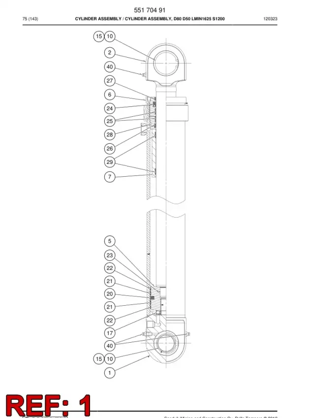 CYLINDER TUBE ASSEMBLY