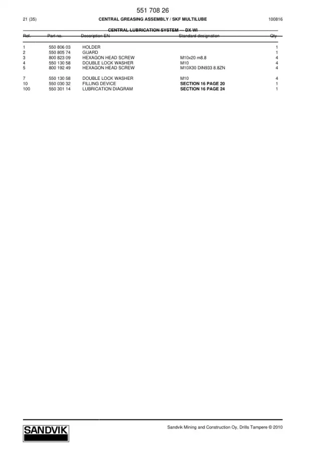 CENTRAL GREASING ASSEMBLY
