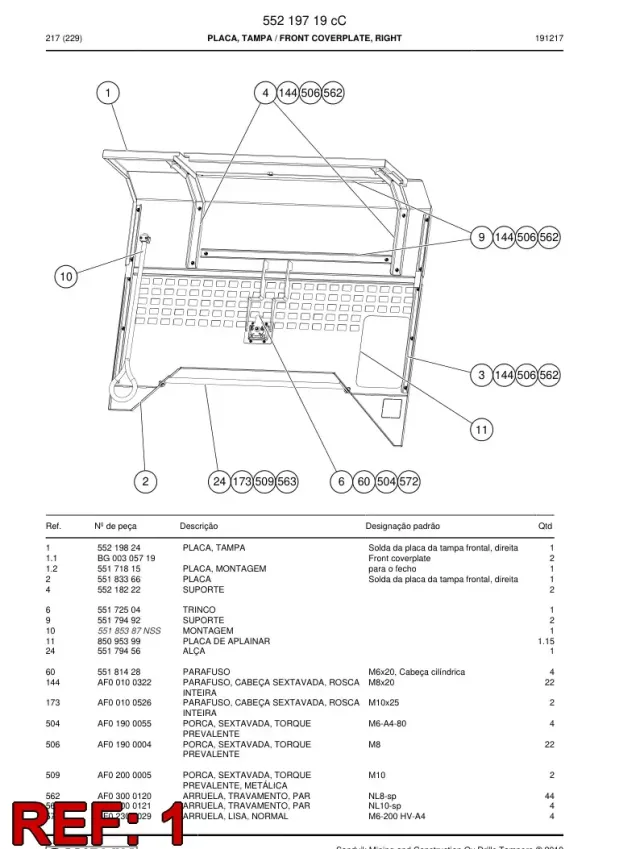 PLATE, MOUNTING