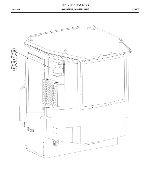 MOUNTING, ALARM LIGHT