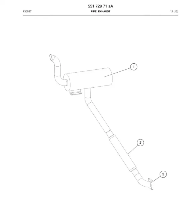 PIPE, EXHAUST