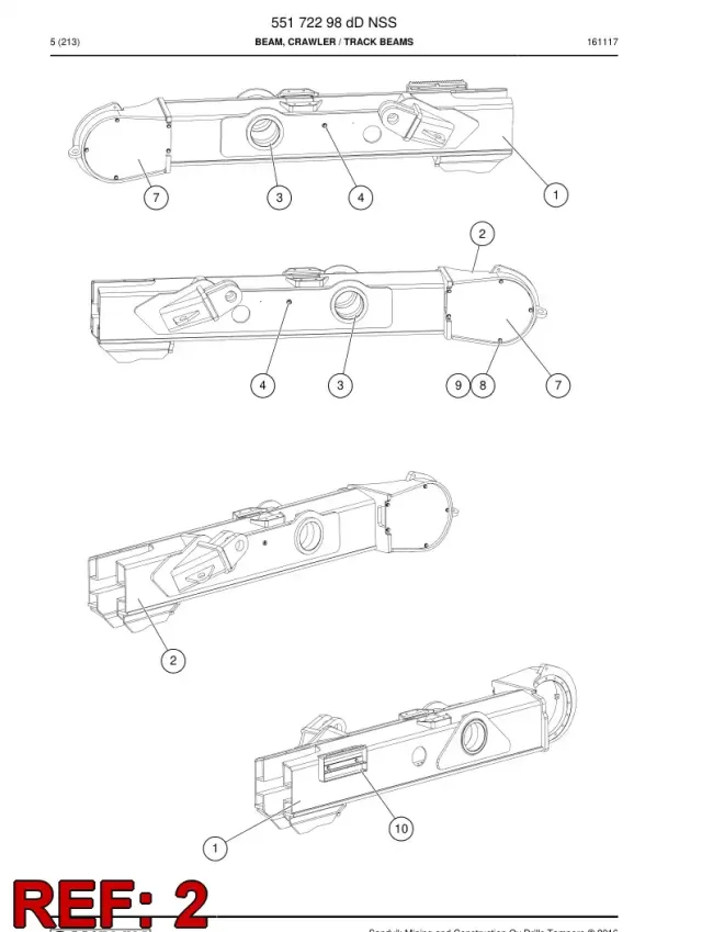 CRAWLER BEAM