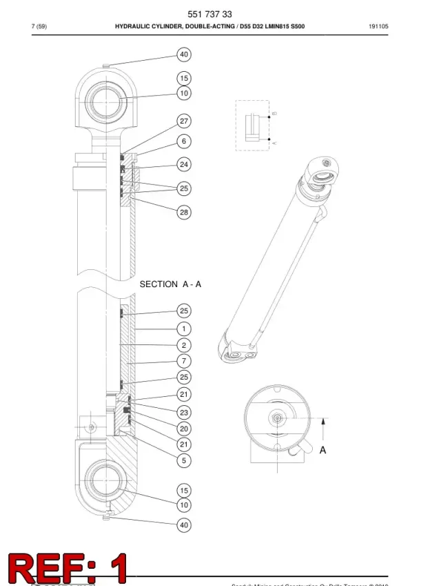 CYLINDER TUBE ASSEMBLY