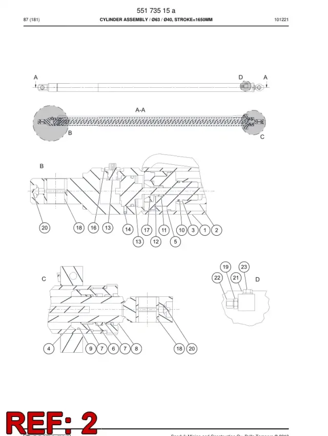 ENSEMBLE DE TIGE DE PISTON