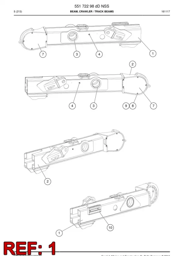 CRAWLER BEAM
