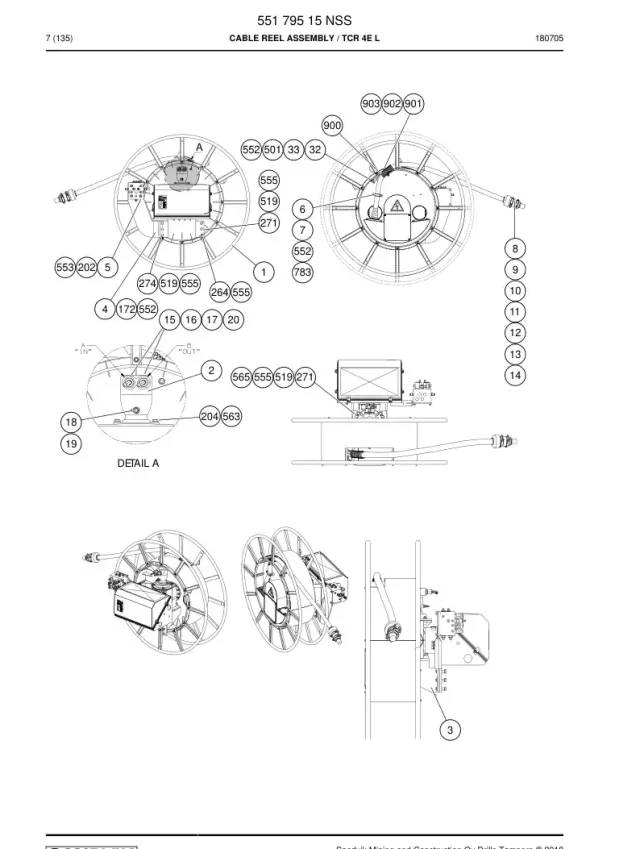 KABLO REEL ASSEMBLY